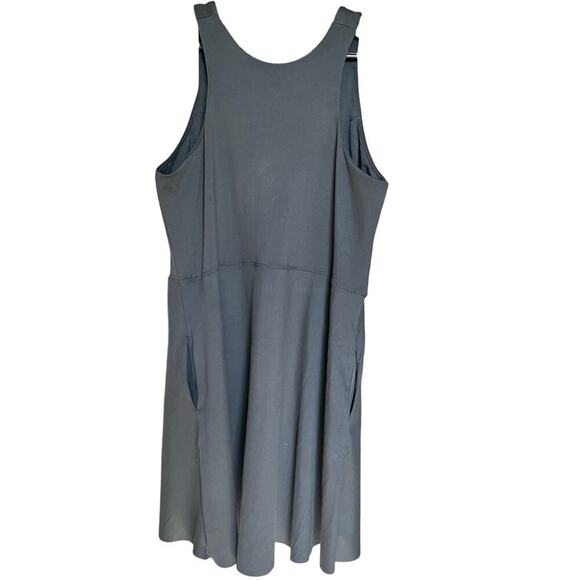 NWOT Freedom Trail by Kyodan Active Tank Dress, Black, Large, Stretch, Pockets - Picture 2 of 8